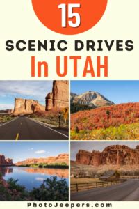 List of the Best Utah Scenic Drives - PhotoJeepers