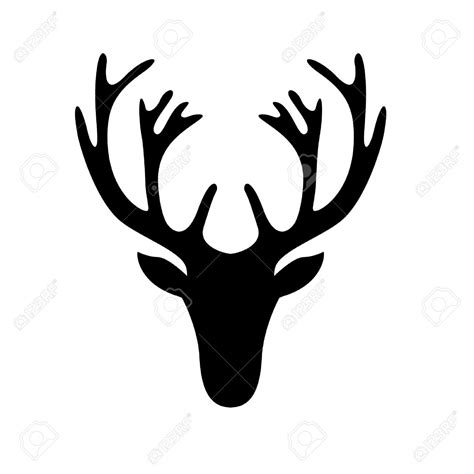 Elk Antler Silhouette at GetDrawings | Free download