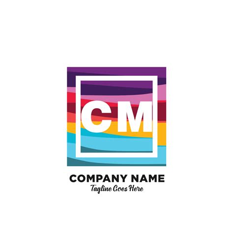 CM initial logo With Colorful template vector. 21072034 Vector Art at Vecteezy