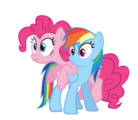 Rainbow dash and Pinkie pie vector by keeveew on DeviantArt