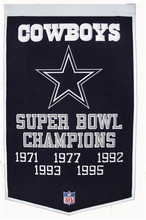 Dallas Cowboys Super Bowl Champs Dynasty Banner – GPS Sports Gallery