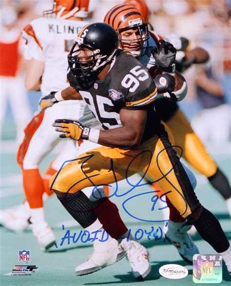 Greg Lloyd Sr. Signed Steelers 8x10 Photo Inscribed "Avoid Lloyd" (TSE) | Pristine Auction