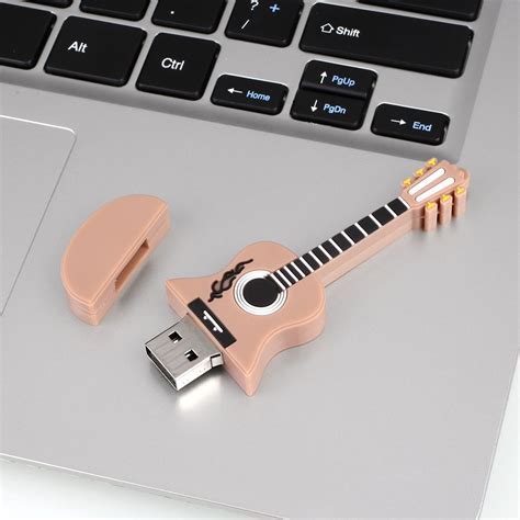 Yellow Guitar Novelty Cool USB Flash Drive Music Instrument Gift Present