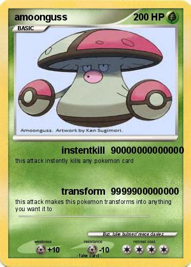 Pokémon amoonguss 11 11 - instentkill 90000000000000 - My Pokemon Card