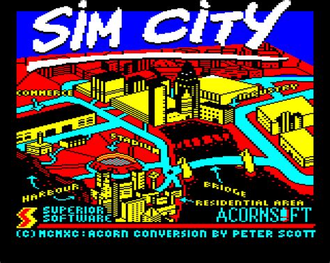 SimCity (1990) by Superior Software BBC game