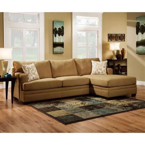 Modern Light Brown Sectional Sofa | Brown sectional sofa, Modern sectional, Sectional sofa