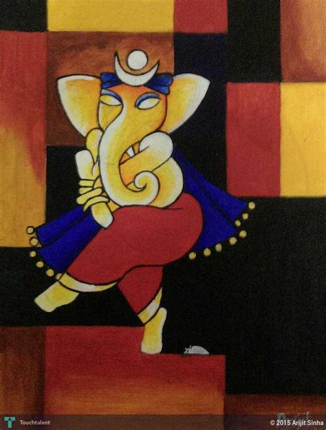 Ganesha Abstract Painting at PaintingValley.com | Explore collection of Ganesha Abstract Painting