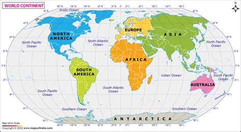 Political Map Of World Continents - Corene Charlotte