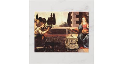 Da Vinci, Leonardo - The Annunciation Postcard | Zazzle