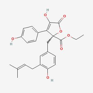 Butyrolactone VII | C25H26O7 | CID 49800902 - PubChem