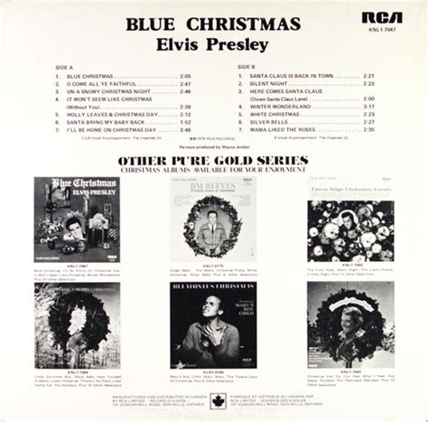 Elvis Presley – Blue Christmas in Shrinkwrap – Vinyl Pursuit Inc