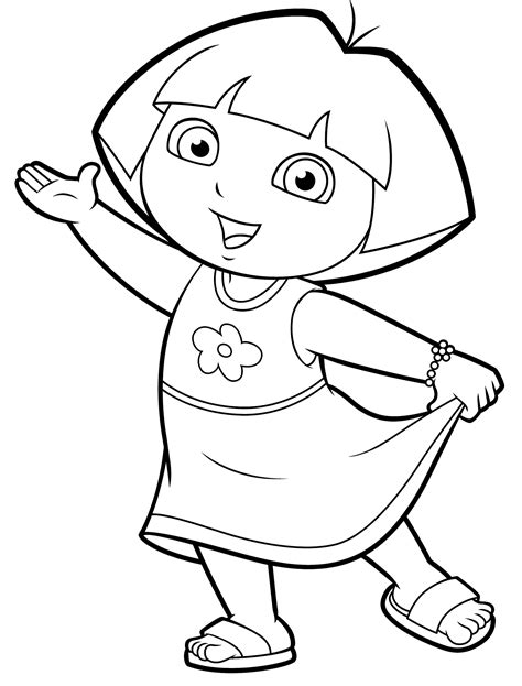 Dora Coloring Pages Printable | Educative Printable