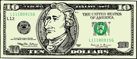 10 Dollar Bill Vector Images (over 250)