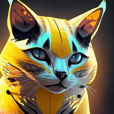 Yellow cat by Cybermarcus02 on DeviantArt