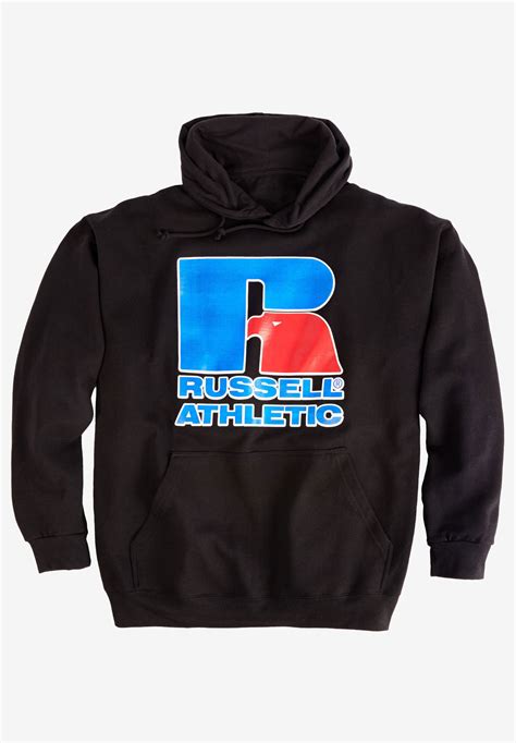 Large Logo Hoodie by Russell Athletic®| Big and Tall Hoodies ...