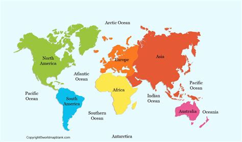 Labeled Map Of The World Map Of The World Labeled FREE | Printable Labels