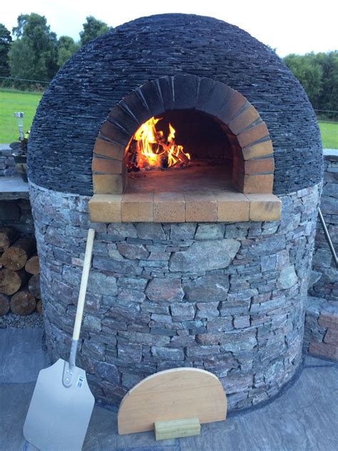 Pizza oven with slate roof, achilty stone, highlands of Scotland Stone Pizza Oven, Stone Oven ...