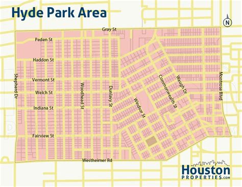 Hyde Park Houston Maps | Hyde Park Neighborhood Maps