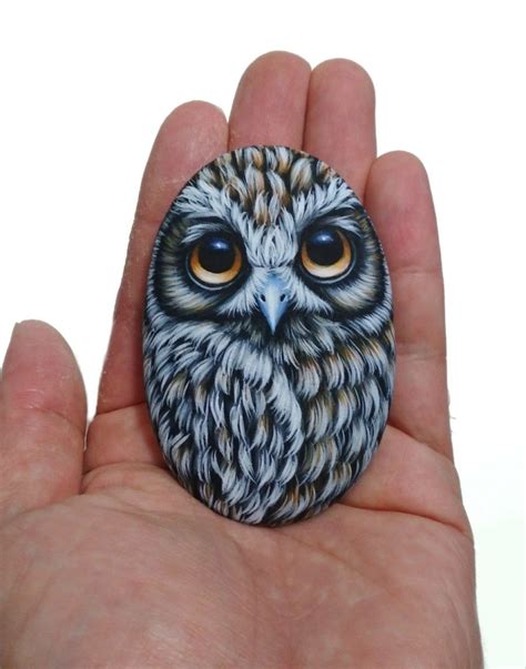 55 Best Owl Painted Rocks - Ideas and Images