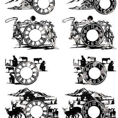 Clocks CNC DXF Files | CNC DXF Files