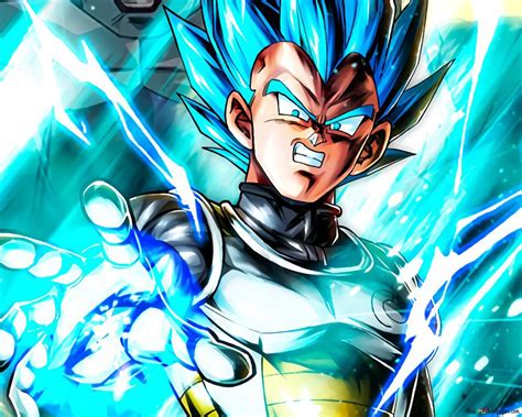 Super Saiyan Blue Vegeta from Dragon Ball Super - Resurrection F Saga [Dragon Ball Legends Art ...