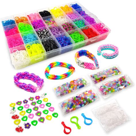 11950+ RAINBOW Loom Bands Mega Refill Kit Rubber Band Bracelet For Kids ...