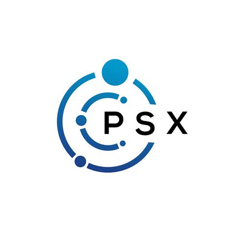 PSX letter technology logo design on white background. PSX creative initials letter IT logo ...