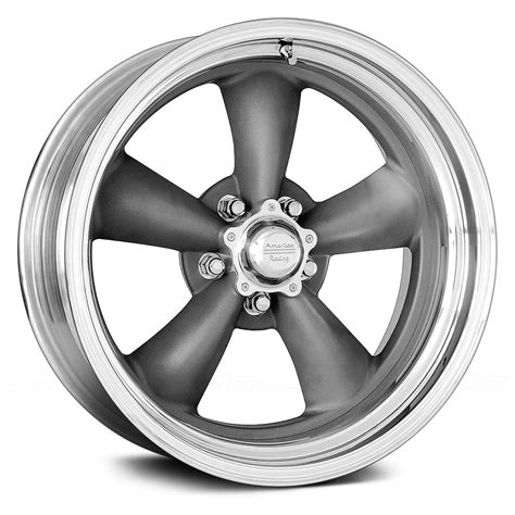 AMERICAN RACING® VNCL205 CLASSIC TORQ THRUST II Wheels - Gray with Polished Lip Rims