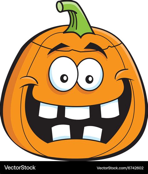 Cartoon jack o lantern Royalty Free Vector Image