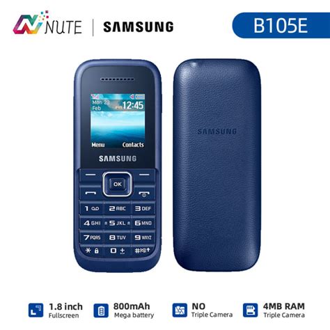 Samsung B105 Keystone 3 Original Keypad phone 800mAh Battery 1.5 inches SINGLE SIM GSM 2G Backup ...