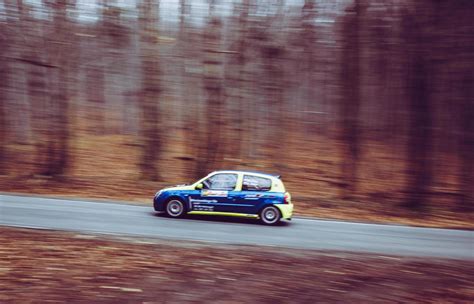 A rally car during a race 2437153 Stock Photo at Vecteezy