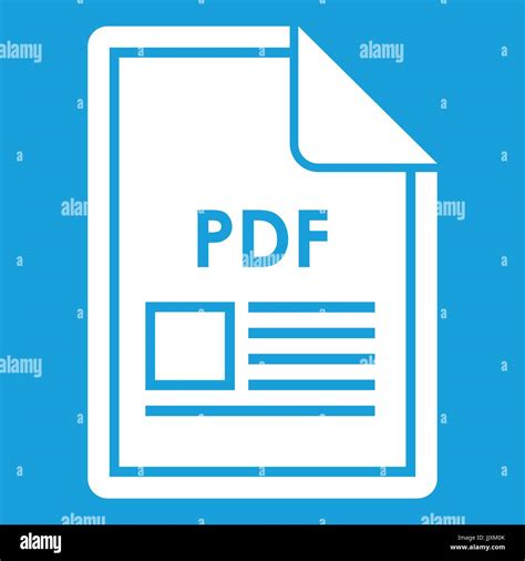 File PDF icon white Stock Vector Image & Art - Alamy