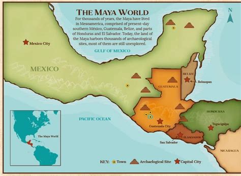 Maya Location Map