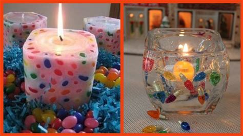 Beautiful gel candle wax candle water candle making ideas - YouTube