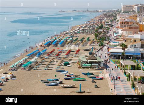 Torremolinos, Costa del Sol, Spain. La Carihuela beach Stock Photo ...