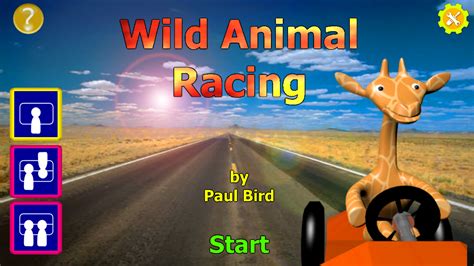 Wild Animal Racing - Title Screen image - IndieDB