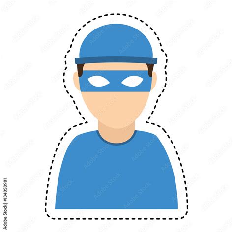 hacker avatar character isolated icon vector illustration design Stock ...