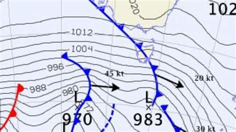 Weather map explainer: What are cold fronts, synoptic charts, isobars? | Daily Telegraph