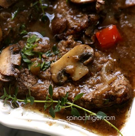 Swiss Steak with Brown Gravy, Mushrooms and the Process of Swissing (Paleo)