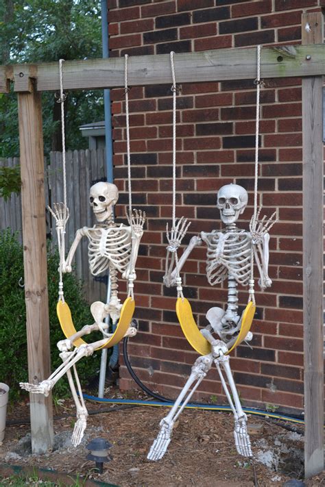 Skeleton playground | Halloween skeletons, Halloween decorations, Halloween skull