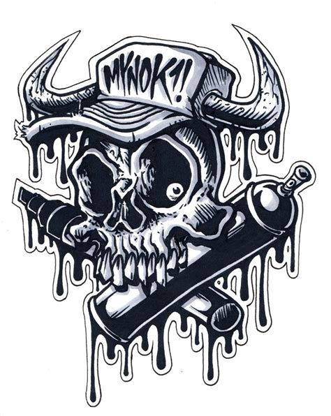 Graffiti Characters Skull