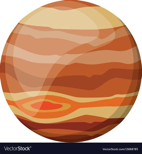 Jupiter planet space image Royalty Free Vector Image