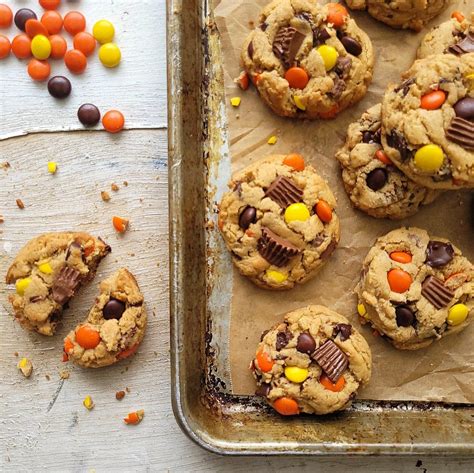 Reese's Pieces Cookies - Whisking Wolf