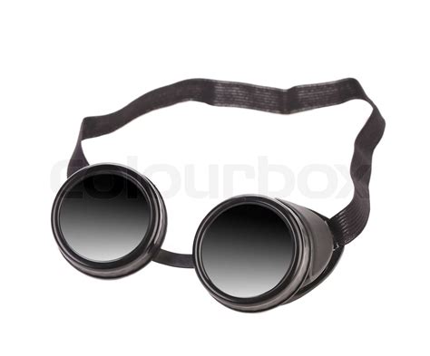 Black goggles used for eye protection | Stock image | Colourbox