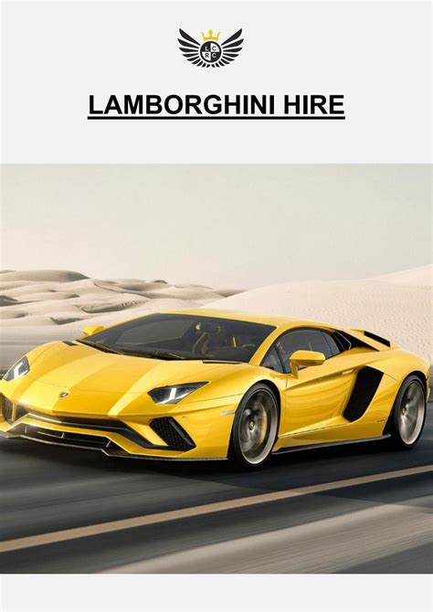 Lamborghini hire by Renting a Lamborghini - Issuu