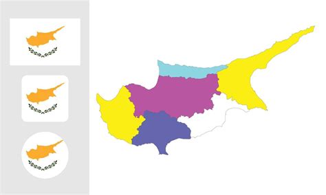 Map and flag of Cyprus 8211745 Vector Art at Vecteezy