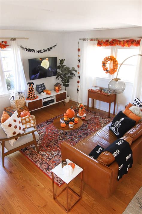 My Halloween Living Room Decor · steffy's pros + cons | Living room halloween decor, Halloween ...