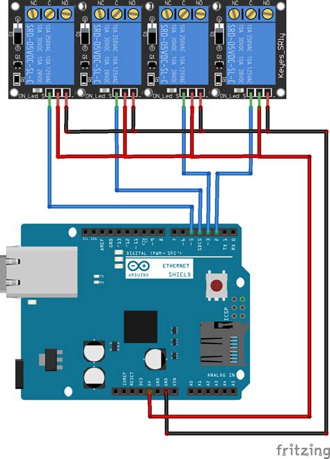 Fritzing Project – Arduino uno ethernet shield webserver