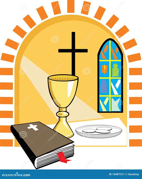 Holy Communion Cartoon Vector | CartoonDealer.com #16487311