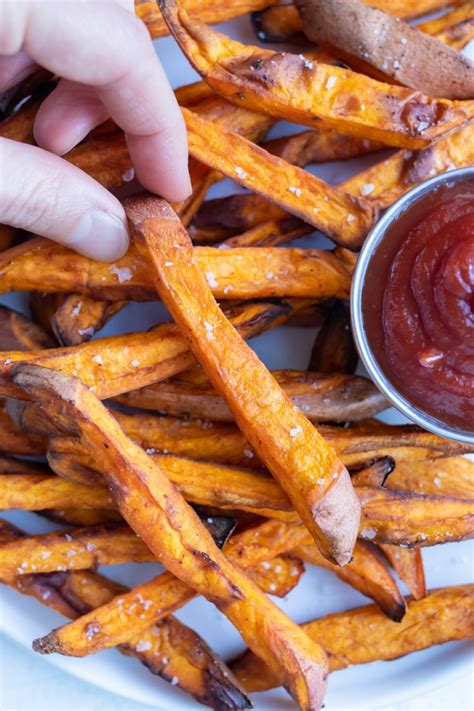 Air Fryer Sweet Potato Fries Recipe (Ultra Crispy!) - Evolving Table